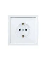 Розетка 1-мест. с защитн.шторк. СП ZIMA IP20 16А ПБТ безвинт. зажим бел. LEZARD 704-0288-124BQC