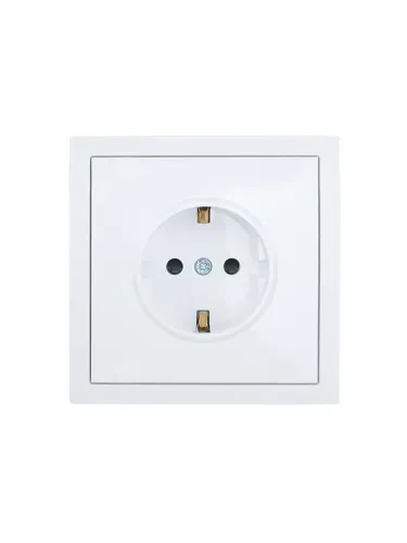 Розетка 1-мест. с защитн.шторк. СП ZIMA IP20 16А ПБТ безвинт. зажим бел. LEZARD 704-0288-124BQC