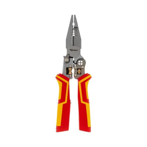 Плоскогубцы многофункциональные диэлектрические PRO 210мм с тестером Kranz KR-12-4656-3 фото 2