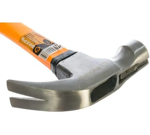 Молоток-гвоздодер 450г фибергласовая двухкомпонентн. ручка с магнитом Вихрь 73/6/8/8 фото 5