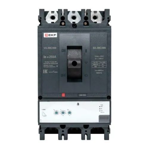 Выключатель автоматический 3п 400/250А 45кА ВА-99C Compact NS PROxima EKF mccb99C-400-250 фото 3