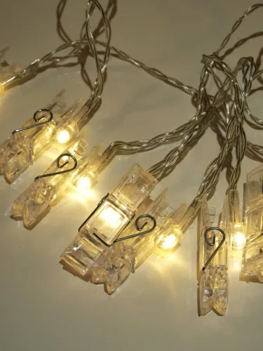 Гирлянда "Прищепки" ILD-10WW-BO-PN 10LED тепл. бел. 1.8м IP20 (2хАА не в компл.) SHLights 4690601047168 фото 7