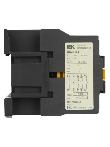 Контактор КМИе-11811 18А 230В/АС3 1НЗ GENERICA KKME11-018-230-01 фото 5
