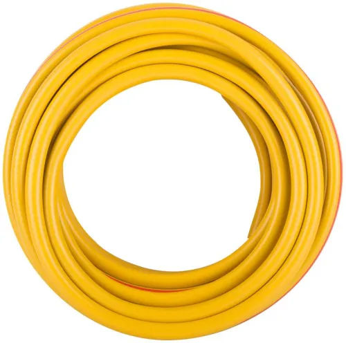 Шланг поливочный трехслойный армированный 1/2дюймх2.0ммх25м желт. КУРС 76315 фото 4