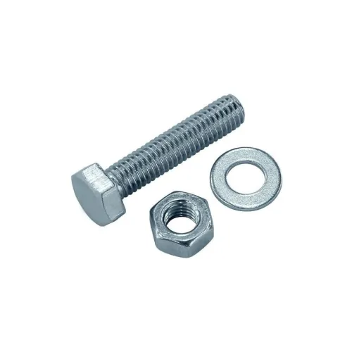 Болт с шестигранной головкой М8х50 DIN 933 + гайка + шайба оцинк. (уп.4шт) Tech-Krep/Zitar 114053