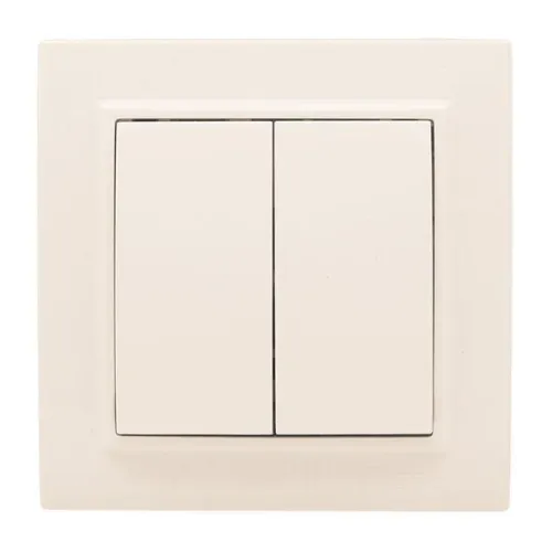 Выключатель 2-кл. СП Минск 10А IP20 беж. EKF ERV10-023-20