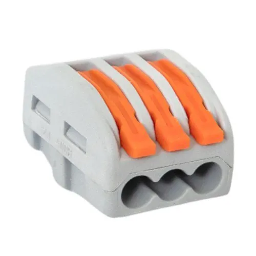 Клемма строительно-монтажная СМК 222-413 3-проводная 0.08-2.5кв.мм с рычагом (уп.100шт) PROxima EKF plc-smk-413 фото 3