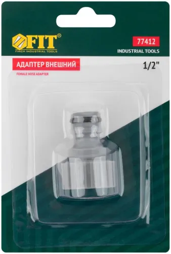 Адаптер внешний пластиковый 1/2дюйм FIT 77412 фото 3