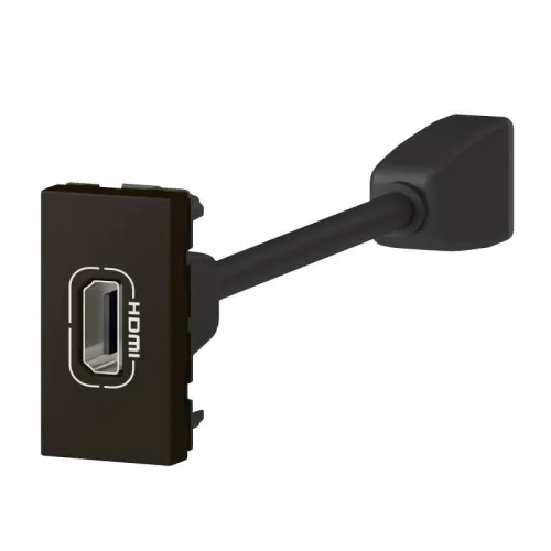 Розетка 1мод. HDMI Mosaic со шнуром черн. Leg 079478L фото 2