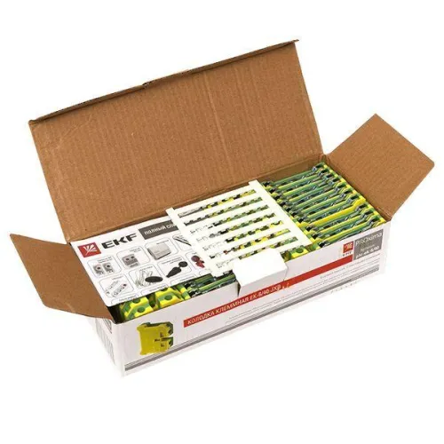 Колодка клеммная ЕК-6/40 JXB земля EKF plc-ek-6/40 фото 3