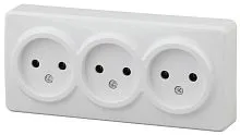 Розетка 3-м ОП Эра Эксперт 11-2207-01 16А IP20 250В 3х2P бел. Эра Б0020697