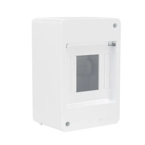 Щиток настенный Фрейм (FRAME) ЩРн-п-4 4мод. без дверцы бел. DKC F04W0W0