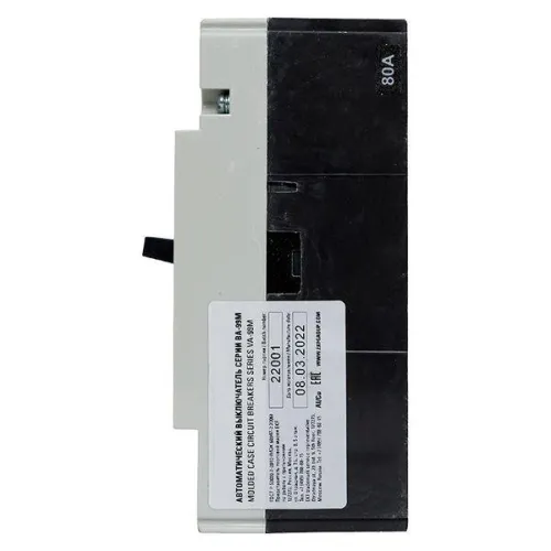 Выключатель автоматический 4п 100/80А 5In 35кА ВА-99М PROxima EKF mccb99-4P5In100-80m фото 6