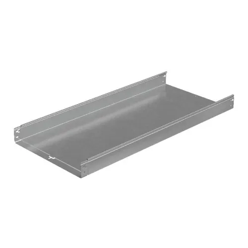 Лоток листовой неперфорированный 500х80 L3000 сталь 1мм "Быстрый монтаж ПЛЮС" LNplus80-500-1.0-3000 оцинк. КМ PL0351