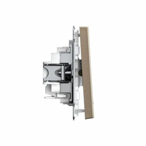 Выключатель 1-кл. ArtGallery 10AX с подсветкой быстрозажим. клем. механизм шампань SE GAL000513S фото 3