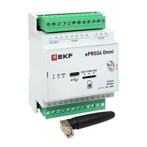 Контроллер удаленного управления 6вх./4вых. Wi-Fi GSM 230 В ePRO24 Omni EKF ePRO24-6-4-WG-OMNI фото 3