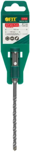 Бур по бетону SDS PLUS с двойн. резьбой 7х160мм FIT 32910 фото 4