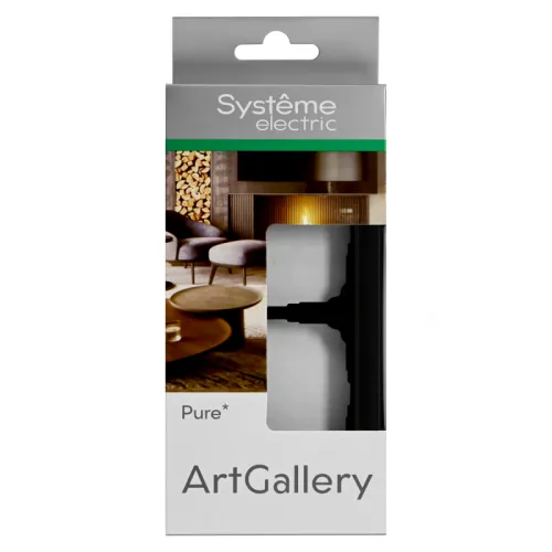 Рамка 2-м ArtGallery Pure матов. органич. стекло черн. SE GAL331002 фото 2