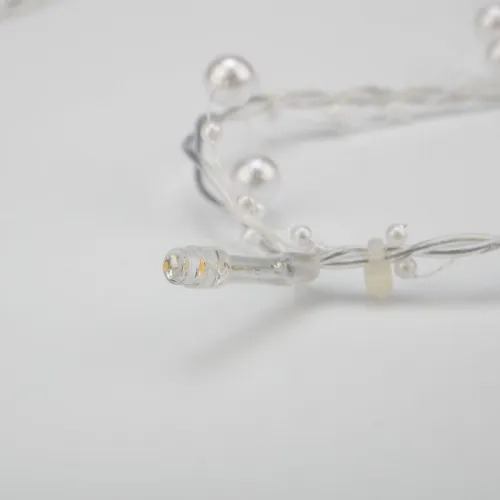 Гирлянда светодиодная "Жемчужинки" 1.5м 10LED тепл. бел. 0.1Вт IP20 провод ПВХ прозр. элементы питания 2хAA (не в компл.) Neon-Night 303-097 фото 4