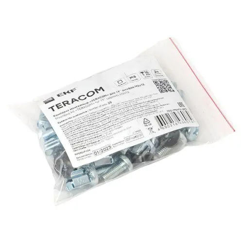 Комплект монтажный TERACOM для 19дюйм шкафов М6х16 (уп.20шт) EKF TRC-M6x16-s20 фото 2