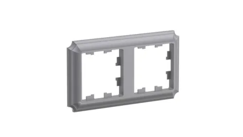 Рамка 2-м AtlasDesign Antique универс. сталь SE ATN100902 фото 2