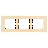 Рамка 3-м G-Glass закругленная стекло матов. тауп Jasmart G1003GT-RM