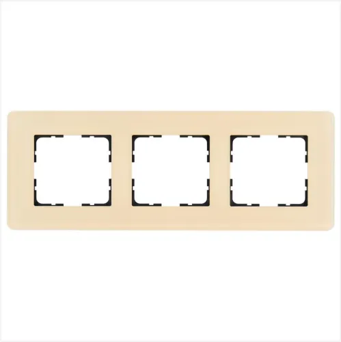 Рамка 3-м G-Glass закругленная стекло матов. тауп Jasmart G1003GT-RM