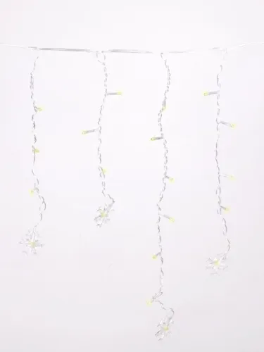 Гирлянда "Бахрома" DICLD-100WW-C 100 теплых бел. светодиодов 1.7х0.5м с насадками SHLights 4690601047205 фото 4