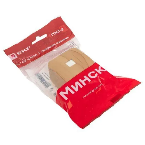 Розетка телефонная 1-м ОП Минск Phone свет. дерево EKF EGT01-034-30 фото 6