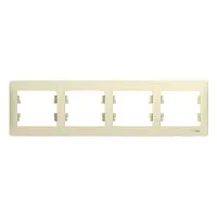Рамка 4-м Glossa горизонт. беж. SE GSL000204