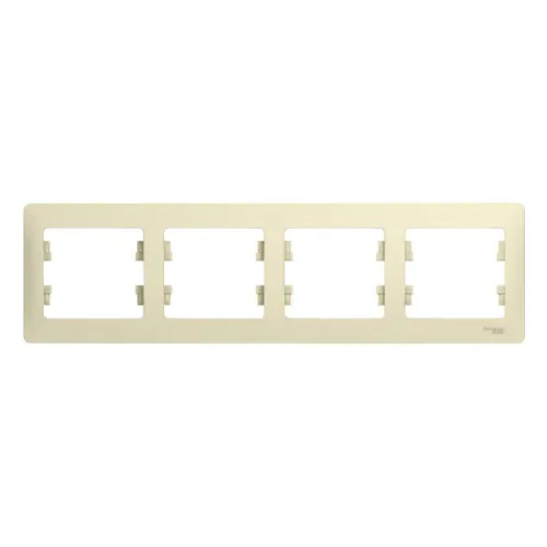 Рамка 4-м Glossa горизонт. беж. SE GSL000204
