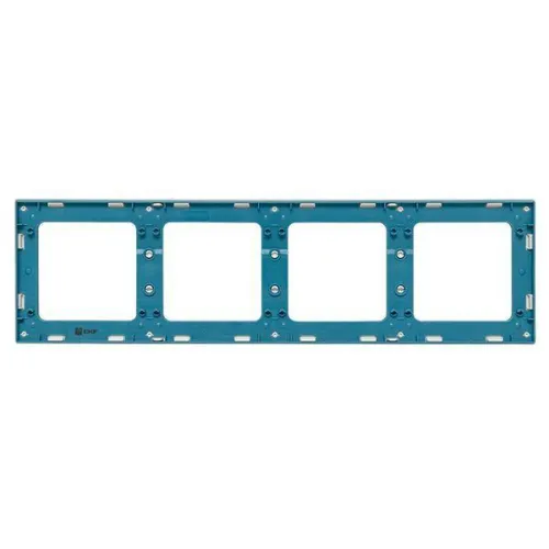 Рамка 4-м Стокгольм бел. с линией цвета синий PROxima EKF EAM-G-305-30 фото 3