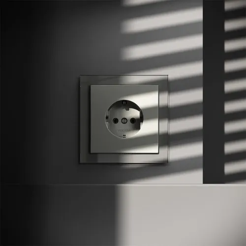 Розетка 1-м СП S70 16А с заземл. механизм сталь Voltum VLS040105 фото 3