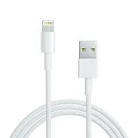 Кабель USB-A - Lightning 2.4А 2м ПВХ бел. Rexant 18-1125
