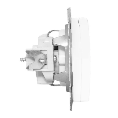 Механизм розетки 1-м Валенсия 16А IP44 с заземл. защ. шторки с крышкой бел. PROxima EKF EWV10-124-90 фото 3