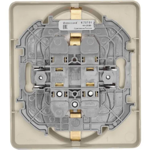 Розетка Inspiria 16А 250В 2х2P+E немецк. стандарт сл. кость IEK 673751 фото 4