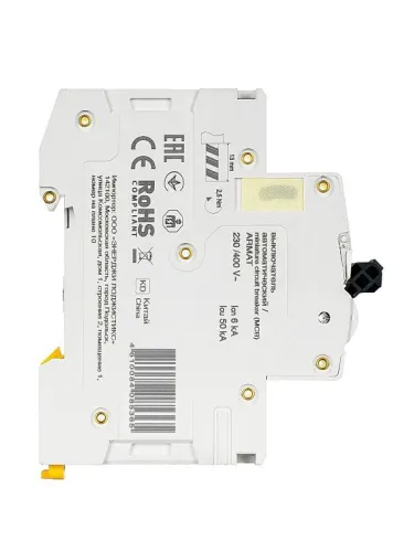 Выключатель автоматический модульный 1п C 40А M06N ARMAT IEK AR-M06N-1-C040 фото 5