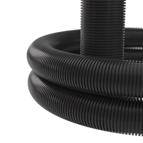 Труба усиленная двустенная гибкая ПНД для кабельной канализации d110мм с протяжкой SN15 750Н (уп.50м) черн. DKC 121511A фото 2