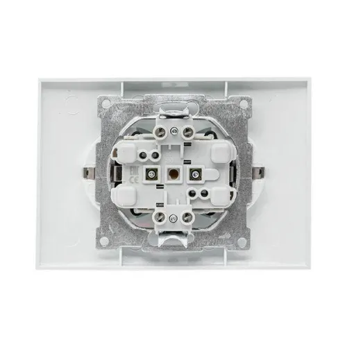 Розетка 2-м СП Валенсия 16А IP20 с заземл. защ. шторки бел. PROxima EKF EWR16-128-10 фото 5