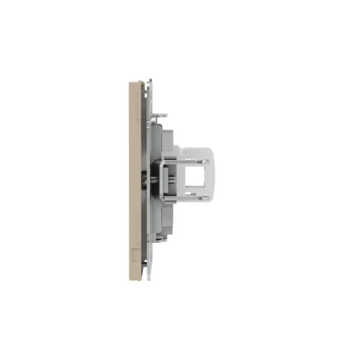 Розетка компьютерная 1-м KANT RJ45 кат.5E без шторки ванильн. марципан DKC 7015663 фото 4