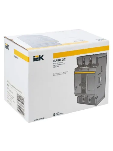 Выключатель автоматический 3п 63А 25кА ВА88-32 MASTER IEK SVA10-3-0063-02 фото 3