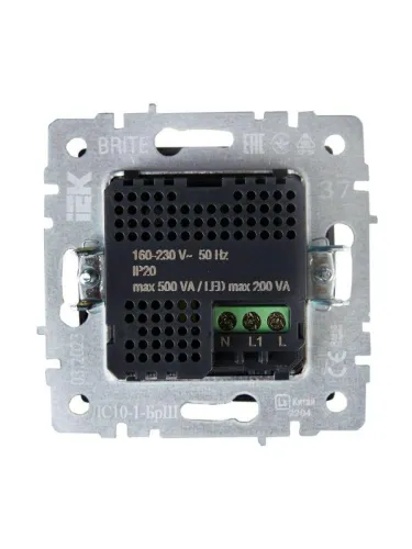 Датчик движения BRITE ДС10-1-БрШ механизм шампань IEK BR-MS10-N-150-05-K37 фото 4