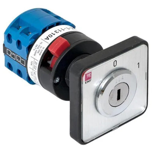 Переключатель кулачковый ПК-1-113 3п 10А "0-1" с ключом EKF pk-1-113-10 фото 3