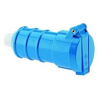 Розетка кабельная Schuko 16А 3п 2P+E 250В IP54 син. Bals 7409