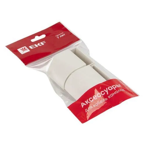 Заглушка 40х25 бел. Plast PROxima (уп.4шт) EKF ecw-40-25x4 фото 6