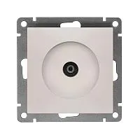 Розетка телевизионная TV 1-м СП Афина механизм жемчуж. Universal A0027-OBr