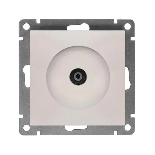 Розетка телевизионная TV 1-м СП Афина механизм жемчуж. Universal A0027-OBr