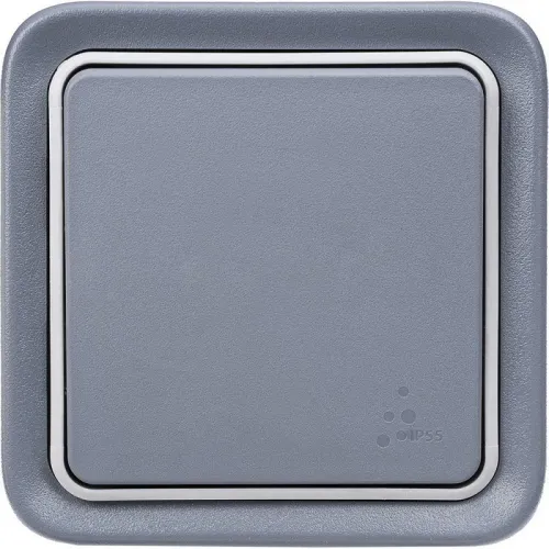 Выключатель кнопочный 1-кл. ОП PLEXO IP55 10А сер. Leg 069720 фото 5