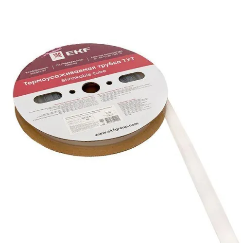Трубка термоусадочная ТУТ 16/8 прозр. PROxima (уп.50м) EKF tut-16-tr фото 5
