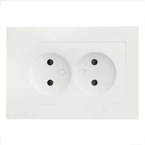 Панель лицевая Валенсия для 2-м розетки 10А без заземл. защ. шторки жемчуж. PROxima EKF ESR10-L-102-50 фото 4